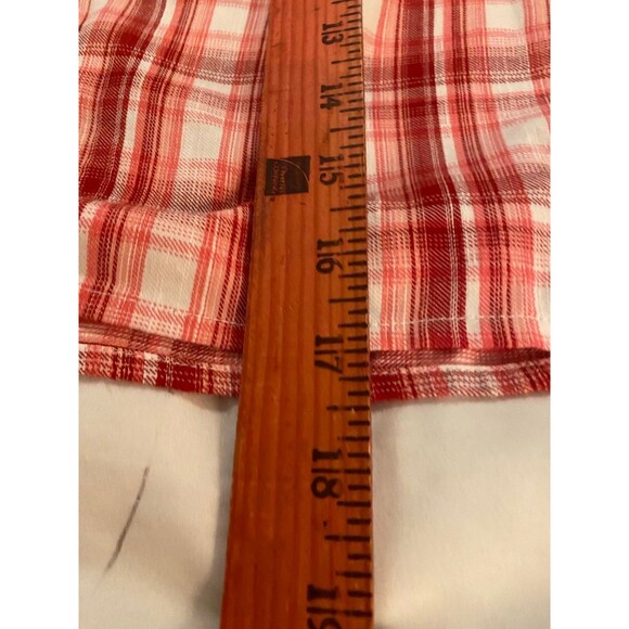 Arizona Skirt NWT Size Large Red Pink Plaid Elastic Waist 4 Summer vacation - Picture 12 of 12